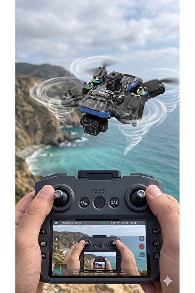 M90 Profesyonel Drone | 4K HDR Kamera, 3 Eksenli Gimbal ve Akıllı Ekranlı Kum...