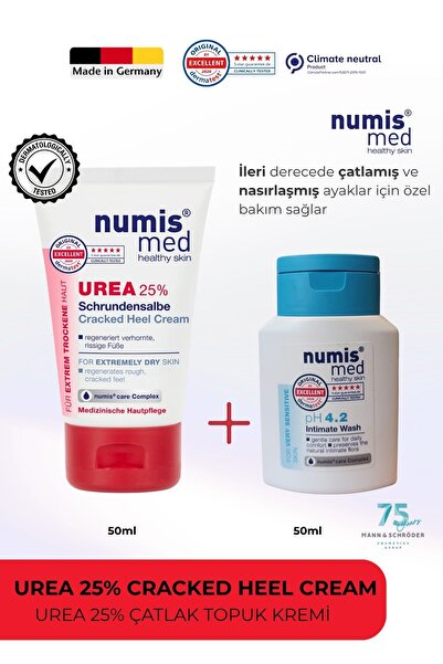 Numis Med UREA %25 Topuk Çatlak Kremi 50 ml - Çok Kuru ve Sertleşmiş Ayaklar ...