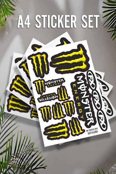 Biz Dijital Monster Sarı A4 Etiket