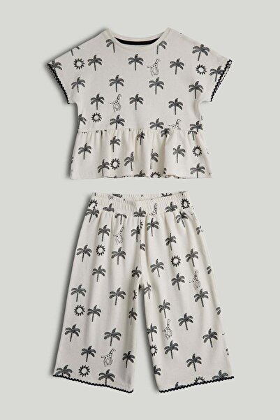 MOTHERCARE Cream Top and Culottes Outfit