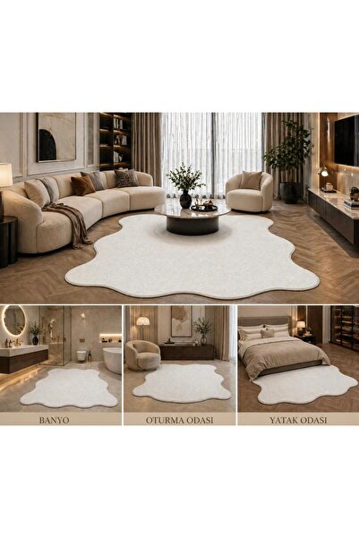 naya home Peluş Post Halı. Dekoratif Post Görünümlü Peluş Halı