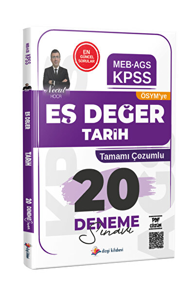 Dizgi Kitap 2026 KPSS MEB AGS ÖSYM'YE Eş Değer Tarih Tamamı PDF Çözümlü 20 De...