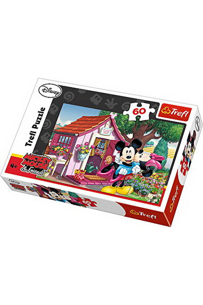 Trefl PUZZLE 60 MICKEY SI MINNIE IN GRADINA
