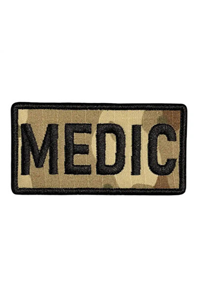 Ex Patch Kamuflaj Zemin Medic Patch Nakış Peç - 8x4 cm