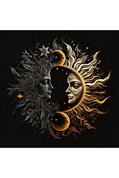 Sister Home Design Tarot Bezi Siyah Altın – Tarot Açılım Örtüsü | Spiritüel M...