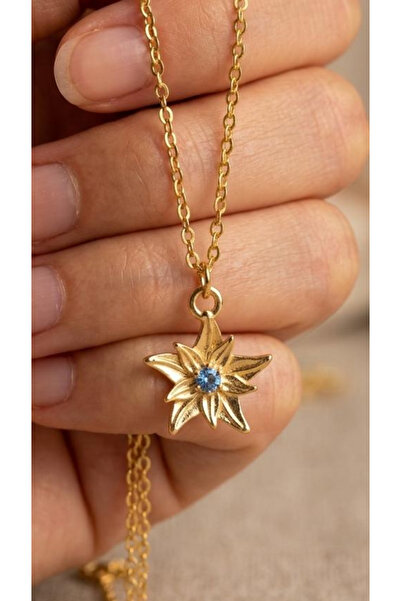 Wind Silver Aqua Yeni Jenerasyon Yıldız Lotus Kolye 925