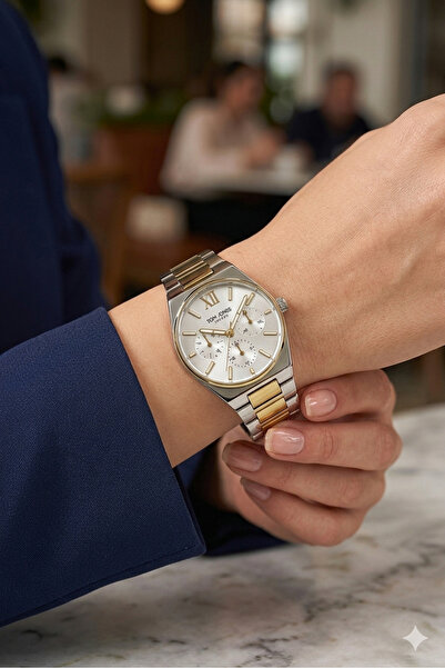 Tom Jones London Luxury Series Roman Numeral Dial Steel Case Steel Band Women...