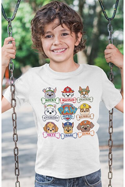 SEVBANO Tricou pentru copii cu imprimeu Paw Petrol, unisex, cu desene animate...