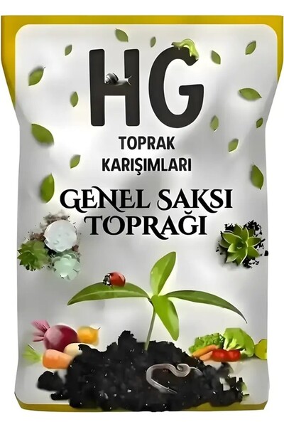 Hastürk Gübre Genel Saksı Toprağı (Solucan Gübreli Özel Karışım) 5Lt.