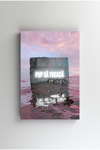 Efect Canvas Tablou Canvas - Pup sa treaca