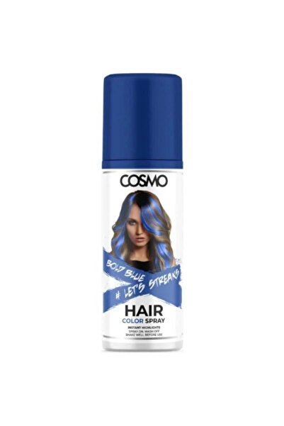 Cosmo بخاخ لون الشعر المؤقت أزرق غامق 100 مل