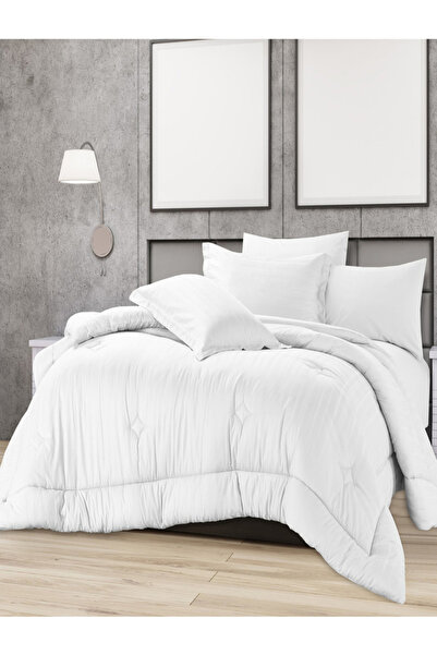 Cannon 3-Piece Striped Sateen Comforter Twin Set 100% Cotton -T200 White