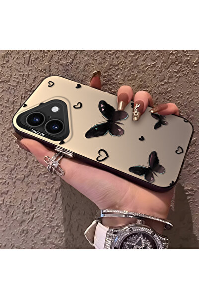 PATTERNOVA iPhone 17 Uyumlu Nazarik Kelebek Desenli, Tam Kaplama Koruma, Şık ...