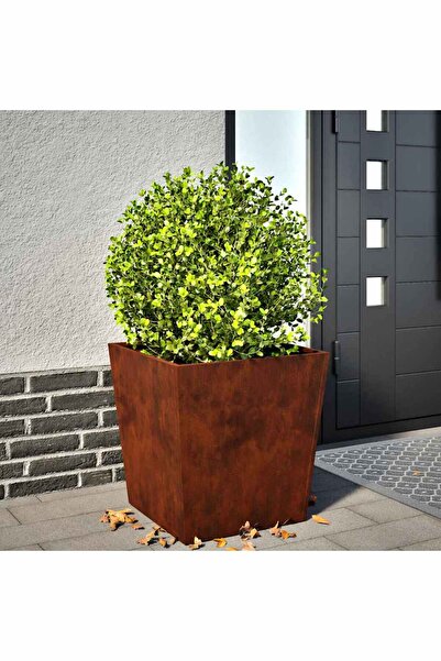 vidaxl Jardinier de gradina 50x50x50 cm Otel pentru intemperii