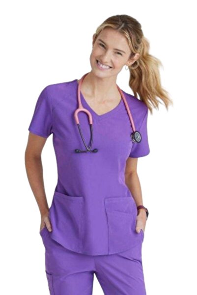 Barco Bluză medicală de damă Skechers by Breeze, Lila regal (SK101)