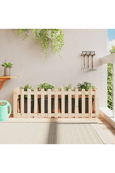 vidaxl Pat inaltat gradina design gard 150x50x50 cm lemn de pin tratat
