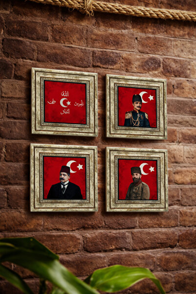 Sadrazam Sancaja Unirii Islamice, Talat Paşa, Cemal Paşa și Enver Paşa, set d...