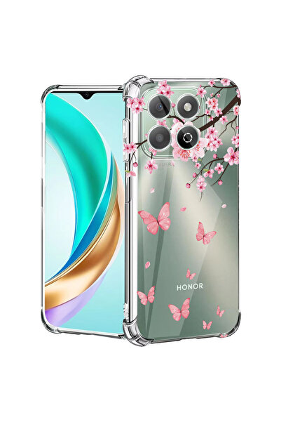 bestcase Husă Antișoc pentru Honor 400 Smart / X7d, Floare de cireș roz și fl...