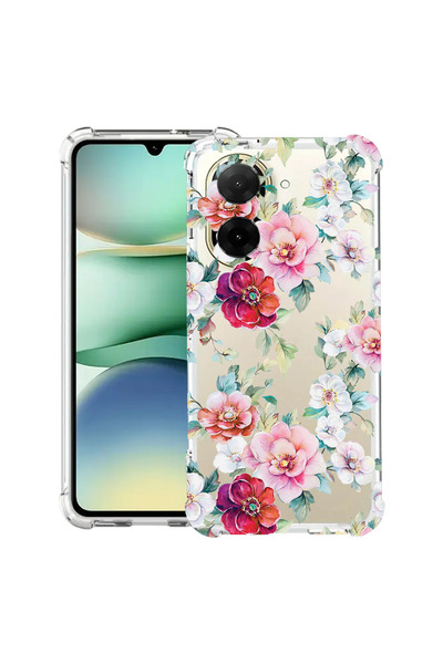 bestcase Husă Antișoc pentru Xiaomi Redmi A5 (173mm), Model Floral - Camelia,...