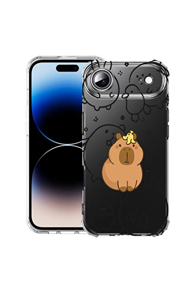 bestcase Husă Antișoc pentru Apple iPhone 17 Air, cu Capibara Kawaii de desen...