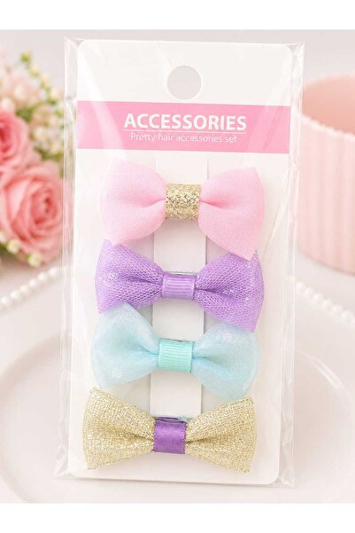 Kids Set of 4 hair clips for children