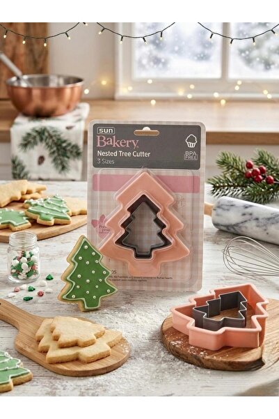 cook&kitchen قالب بسكويت الصنوبر 2 قطعة
