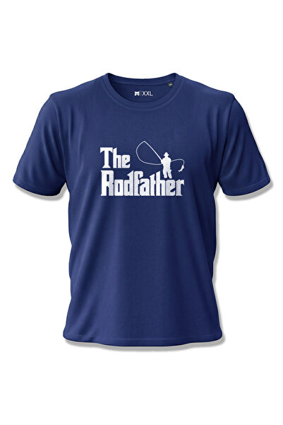 North Whiskers تي شيرت The Rodfather Esprili Fisherman مطبوع 100% قطن باللون ...