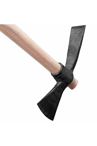 ALETÇANTAM Dövme Çelik Baltalı Kazma Aki Orta Boy Saplı Kazma