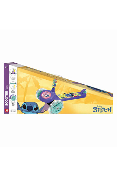 As Trotinetă pentru copii Stitch cu 3 roți și lumini