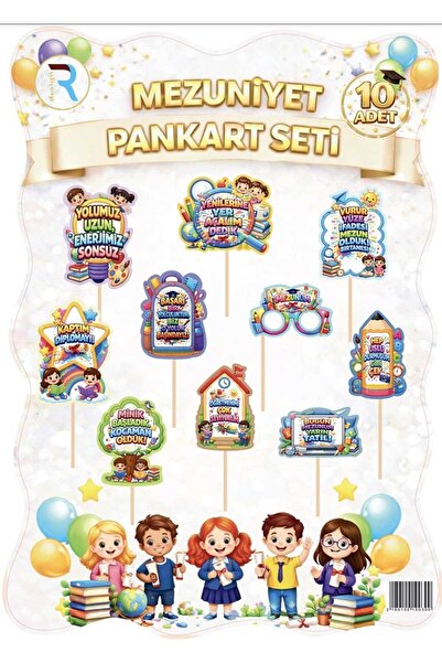 ÇITIPITISTORE Mezuniyet Pankart Seti mezuniyet hatırası tören kutlama yardımc...