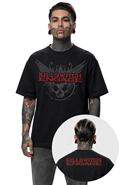 Fuddy Moda Unisex majica sa otisnutim izrazom "Killswitch Engage" na vratu, š...