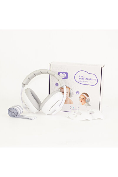 Choice5 2 in 1 White Baby Ear Protection for Babies and Toddlers Noise Reduct...