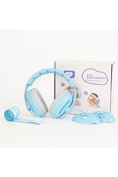 Choice3 2 in 1 Blue Baby Ear Protection for Babies and Toddlers Noise Reducti...