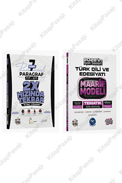 Çap Yayınları Çap Edebiyat Ders Platosu Maarif Modeli Tematik Soru Bankası ve...