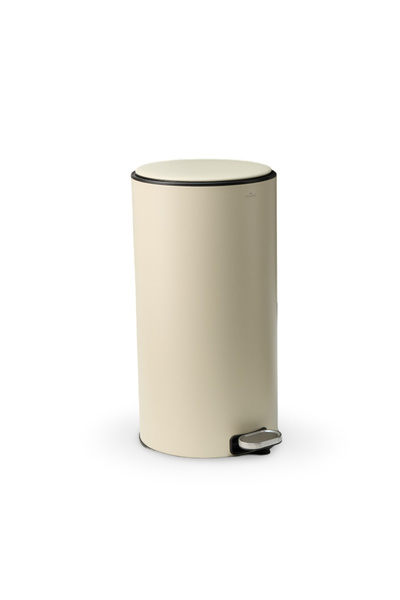 Vivarel Round Mat Krem Çöp Kovası 30 L