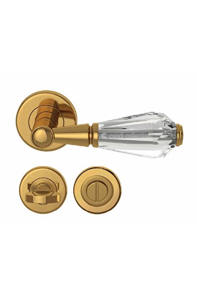 Condi Collection 1061C مقبض باب من الفولاذ المقاوم للصدأ مطلي بالذهب PVD