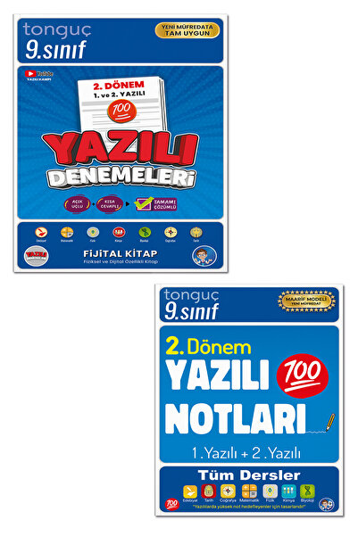 Tonguç Yayınları 9. Sınıf Yazılı Notları 2. Dönem 1 ve 2. Yazılı Ve 9. Sınıf ...