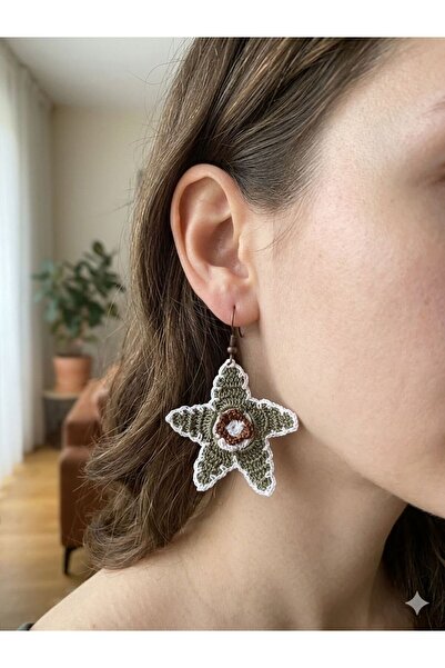 elemeğiürünler Elemeği Star Earrings