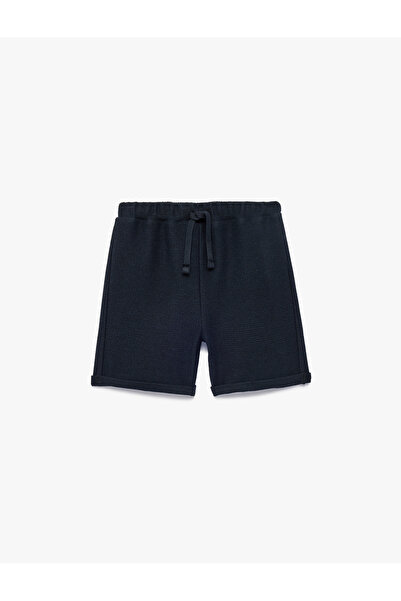 Koton Beli Bağcıklı Pamuk Karışımlı Basic Şort