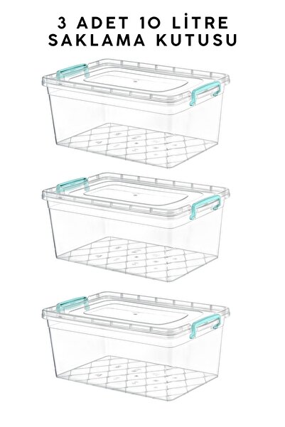 Tercih Home Plastik Saklama Kabı Kilit Kapaklı Saklama Ve Koruma Erzak Kabı 1...