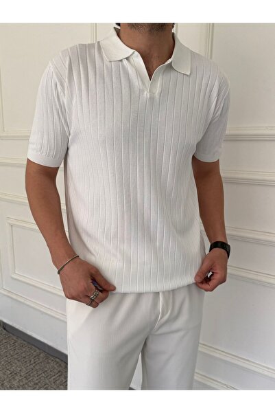 Beylerce Nurse Collared Ribbed T-Shirt
