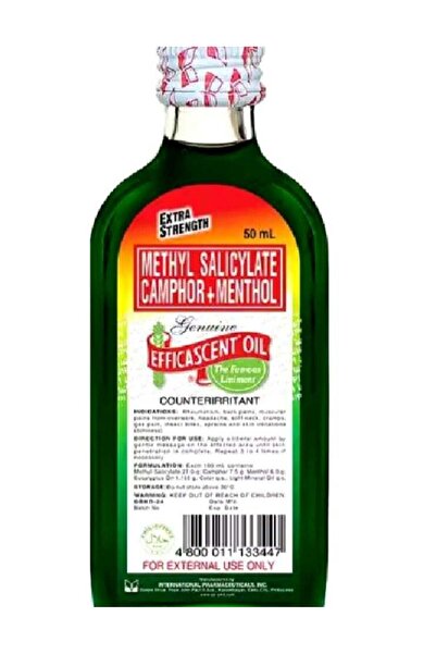 Efficascent Oil سليسيلات الميثيل والكافور والمنثول الأصلي فائق القوة - 50 مل