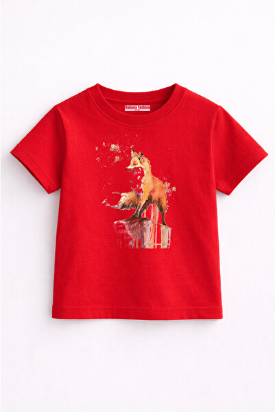 Rabona Fashion Fox Dream Watercolor Kids T-Shirt