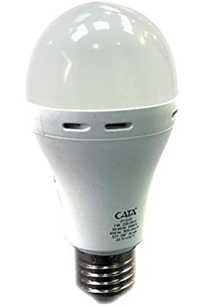 Cata 7W ŞARJLI LED AMPUL E27 DUYLU BEYAZ IŞIK