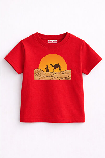Rabona Fashion Tricou pentru copii cu design Camel Sunset
