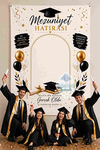 Göktuğ Hediyelik Mezuniyet Hatırası Fotoğraf Çekim Afişi – 100x150 cm Branda ...