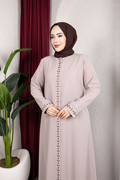 BYH MODA HANEDAN NAKIŞLI TAŞLI ANNE FERACE