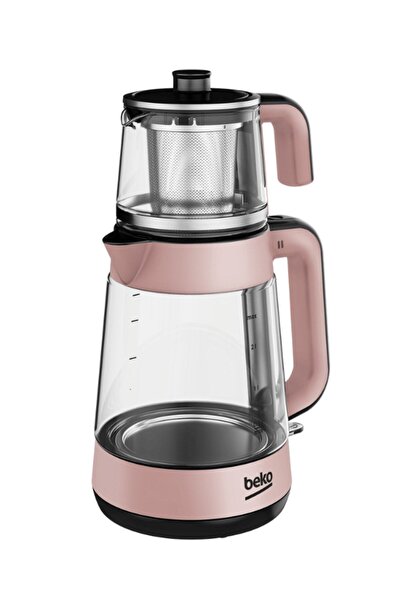 Beko 1900 W 2000 ml Cam Çaycı, Rose