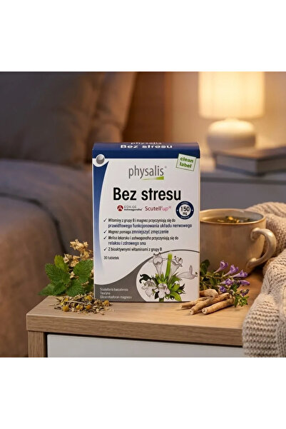 PHYSALIS Supliment pentru echilibru stress și relaxare, 30 tablete,