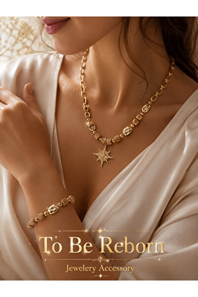 To Be Reborn JEVELRY ACCESSORY SELDA AÇIKEL Özel Tasarım Gold Kadın Aksesuar Set